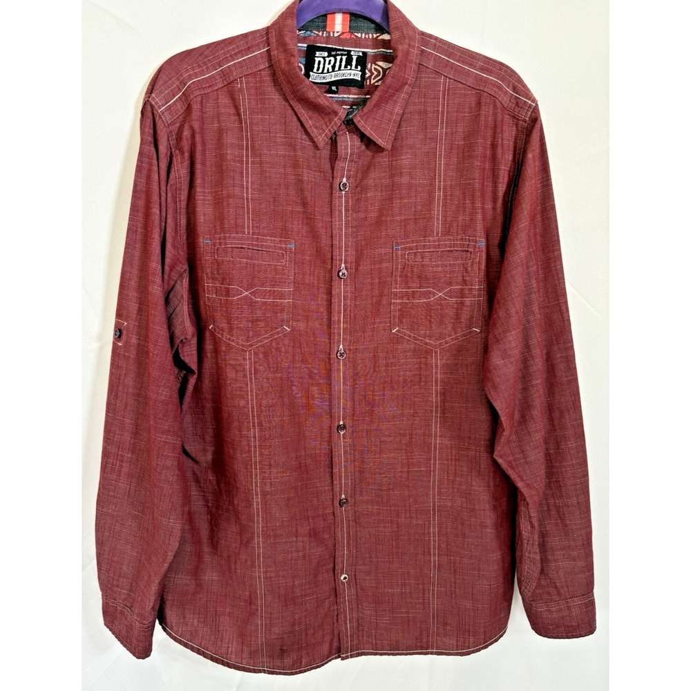 drill clothing company Shirt Size XL Long Sleeve Button Up‎